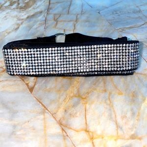Victoria Secret Stylish Glamour Choker‎ Silver Rhinestone Necklace Collar